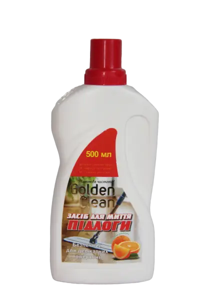 Засіб для миття підлоги GOLDEN CLEAN Апельсин, універсальний, 0,5 л